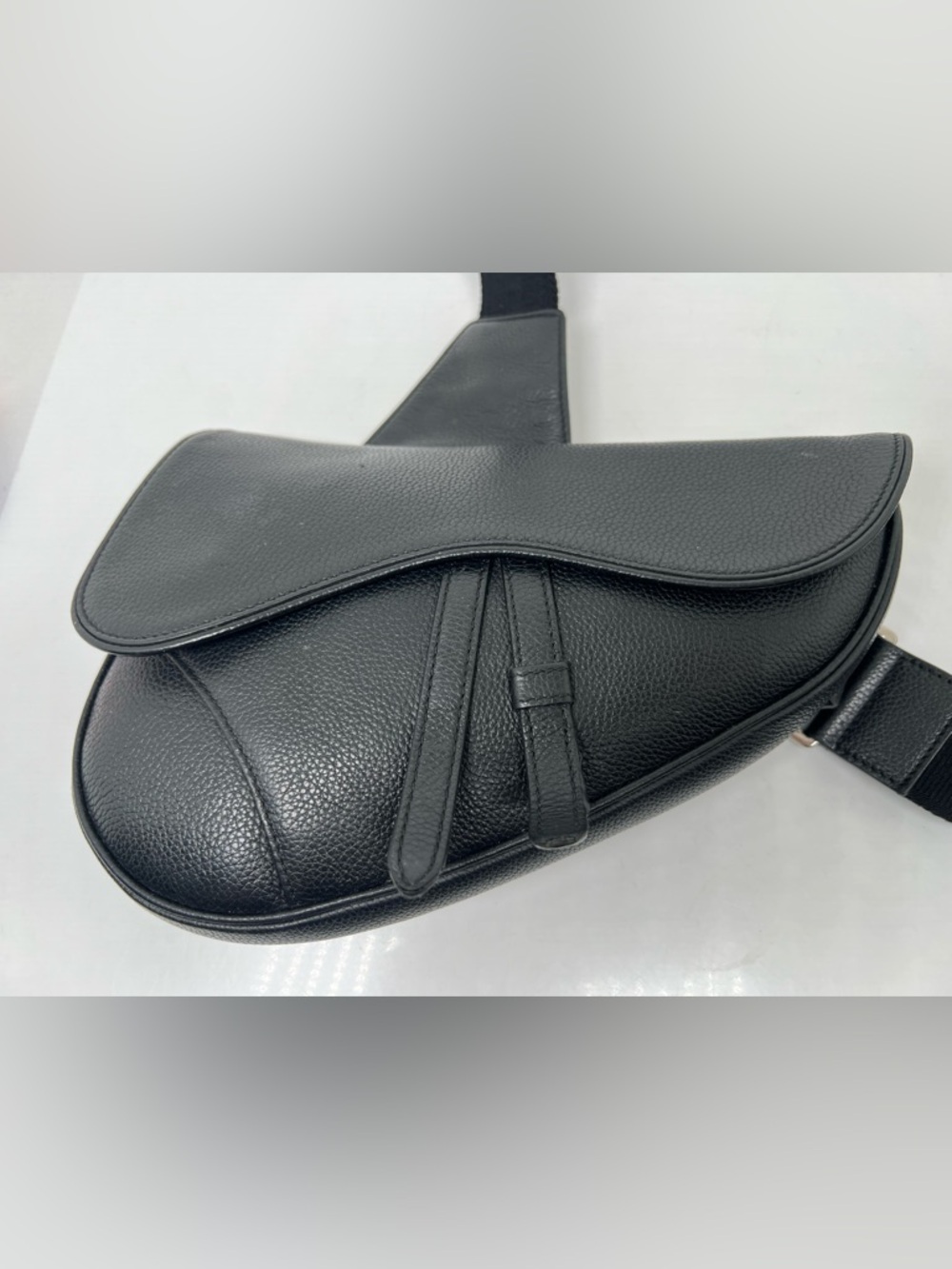 Dior Saddle Crossbody Bag Leather Black - Picture 2 of 11